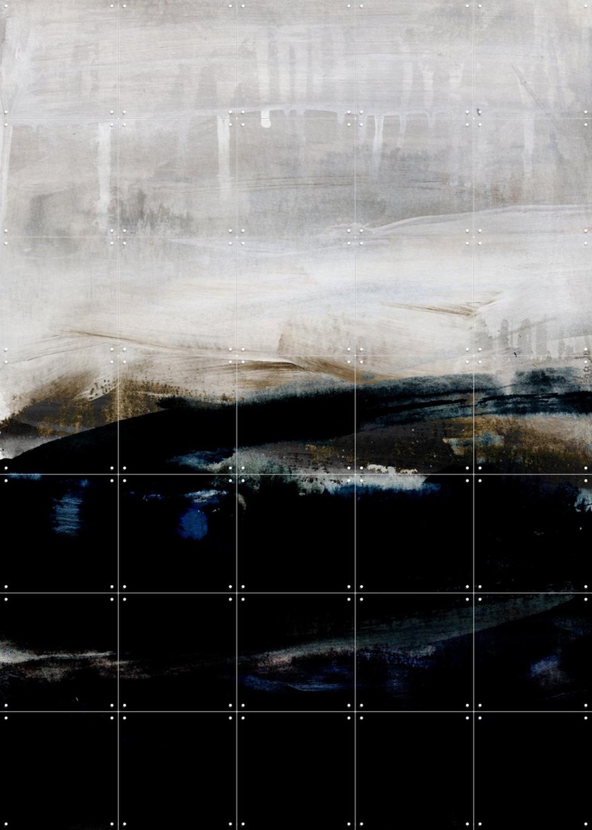 IXXI Watercolors 39X, Mareike Böhmer - 100 x 140 cm - Gratis ophangtool - Grote wanddecoratie en posters - Minimalisme, Abstract, Kwaststreken