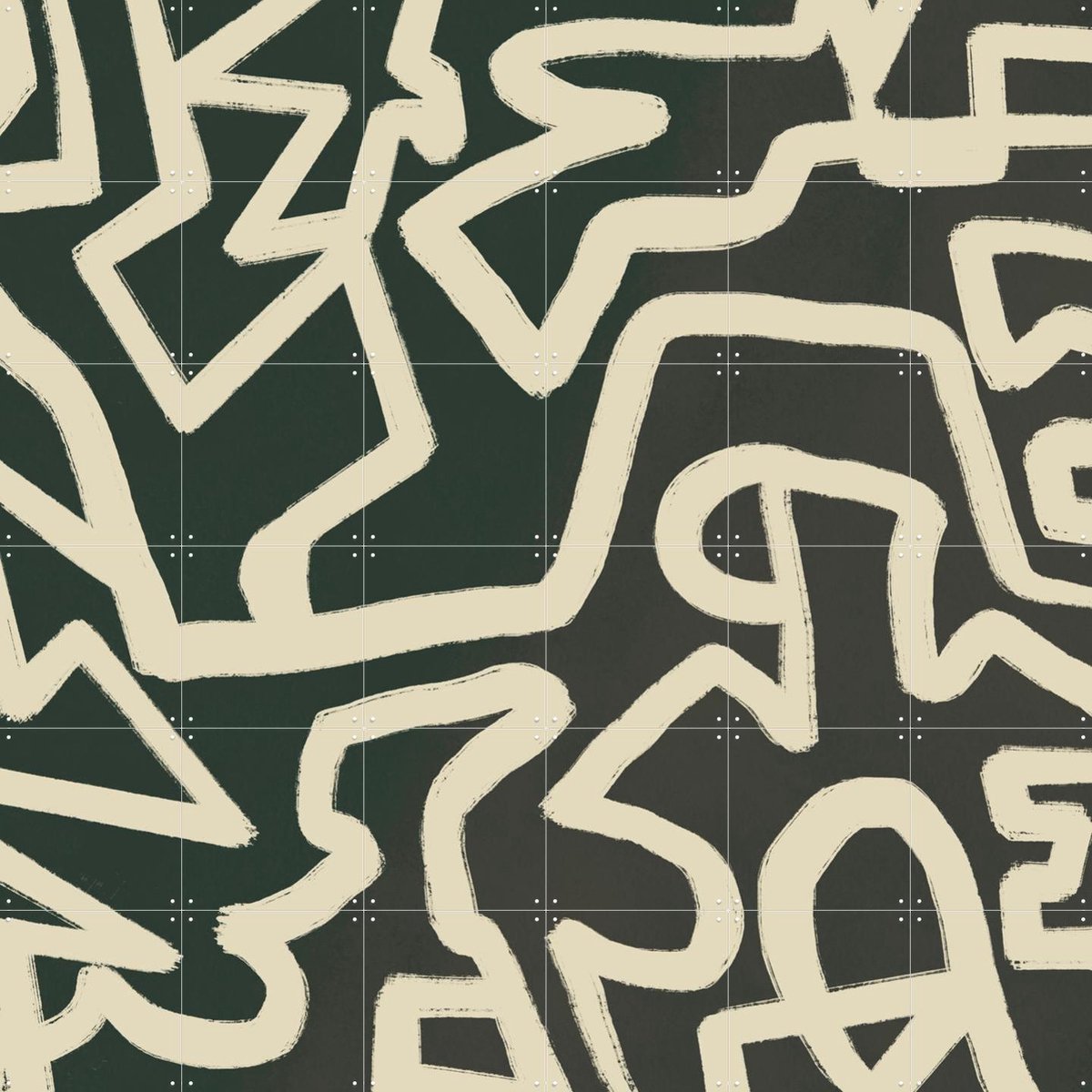 IXXI Abstract Line - Maze, Little Dean & Various - 120 x 120 cm - Gratis ophangtool - Grote wanddecoratie en posters - Abstract, Line art, Grafisch