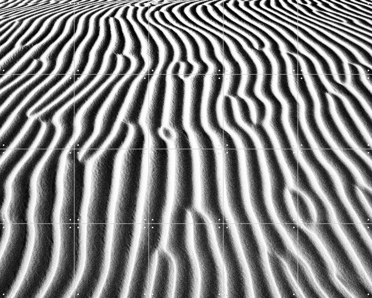 IXXI Abstract Landscape, Photolovers - 100 x 80 cm - Gratis ophangtool - Grote wanddecoratie en posters - Strepen, Minimalisme, Abstract, Fotografie