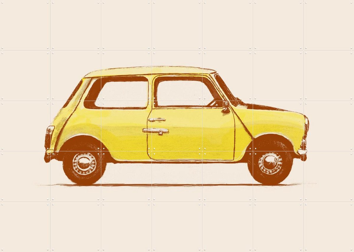 IXXI MINI Mr. Beans, Florent Bodart - 140 x 100 cm - Gratis ophangtool - Grote wanddecoratie en posters - Kleurrijk, Pop art, Speels, Illustraties