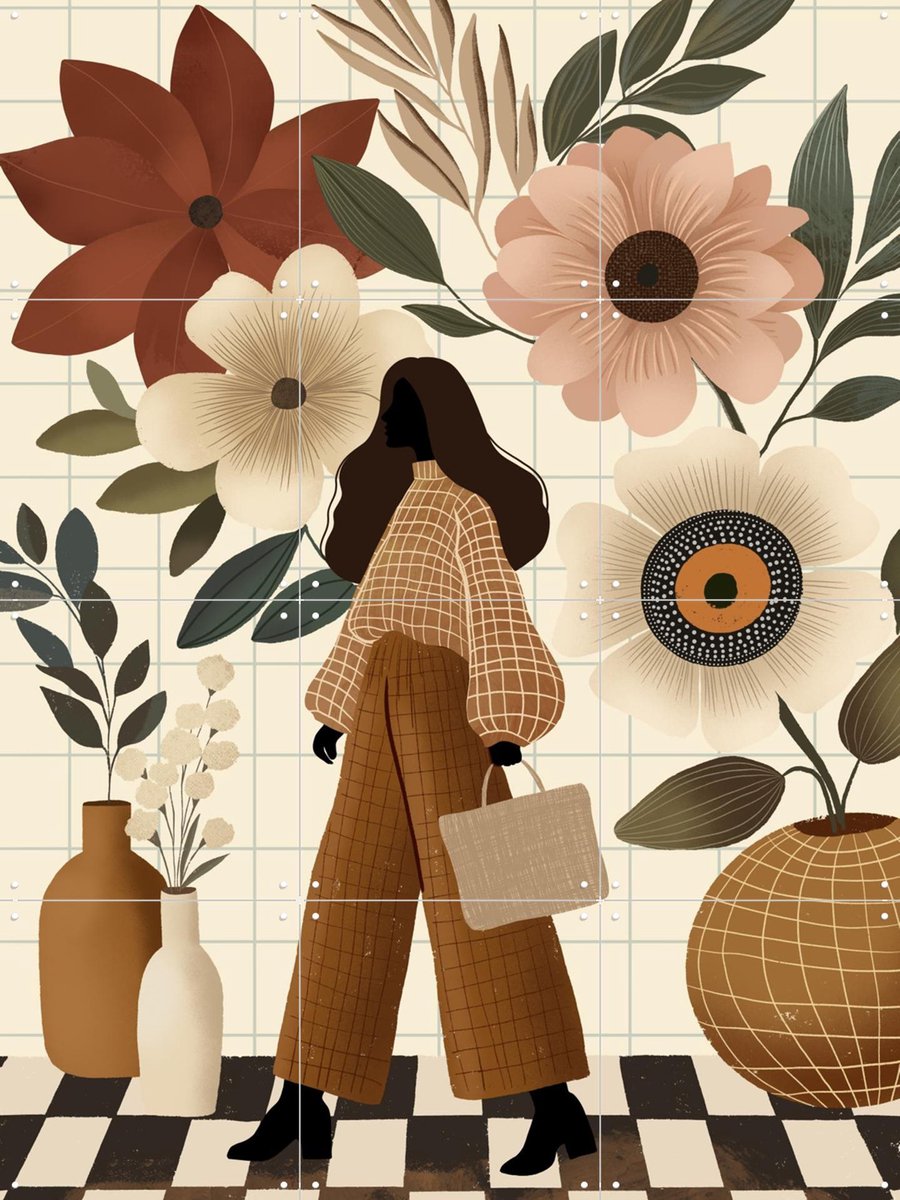 IXXI Maximalist Spring, Katarzyna Gąsiorowska & Various - 60 x 80 cm - Gratis ophangtool - Grote wanddecoratie en posters - Modern, Illustraties