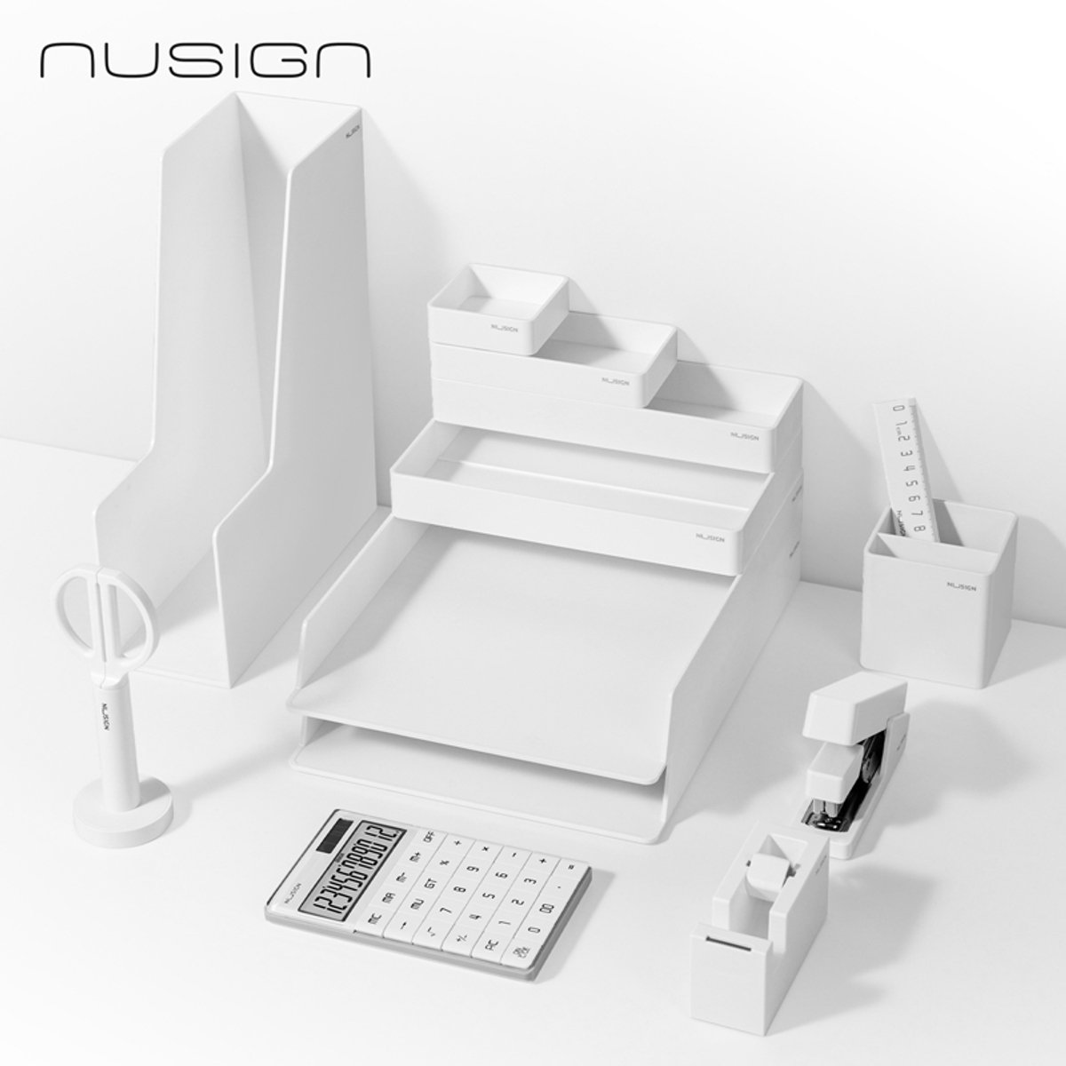 Bureauset Nusign 13-delig wit