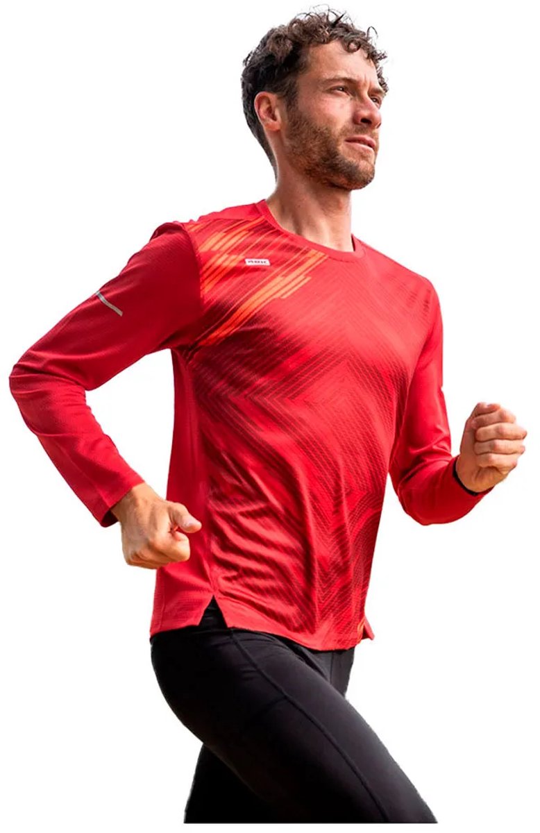 42k Running Vortex Winter T-shirt Met Lange Mouwen Rood M
