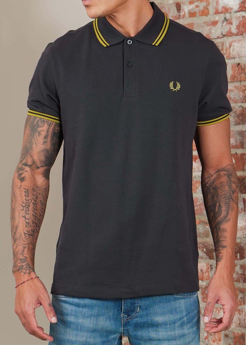 Fred Perry Twin tipped fred perry shirt Anchor Tennis Ball Grijs