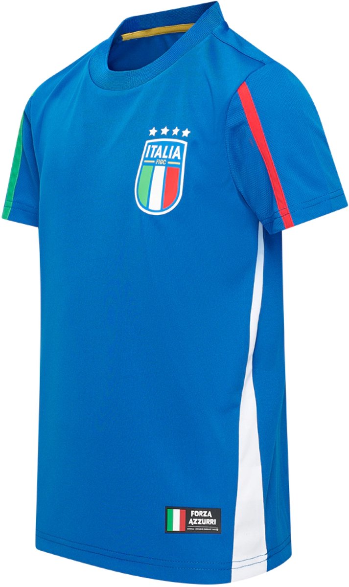 Italiaans elftal voetbalshirt kids - blauw - maat 116 / 6 jaar - FIGC shirt - Italiaans Elftal - Official product