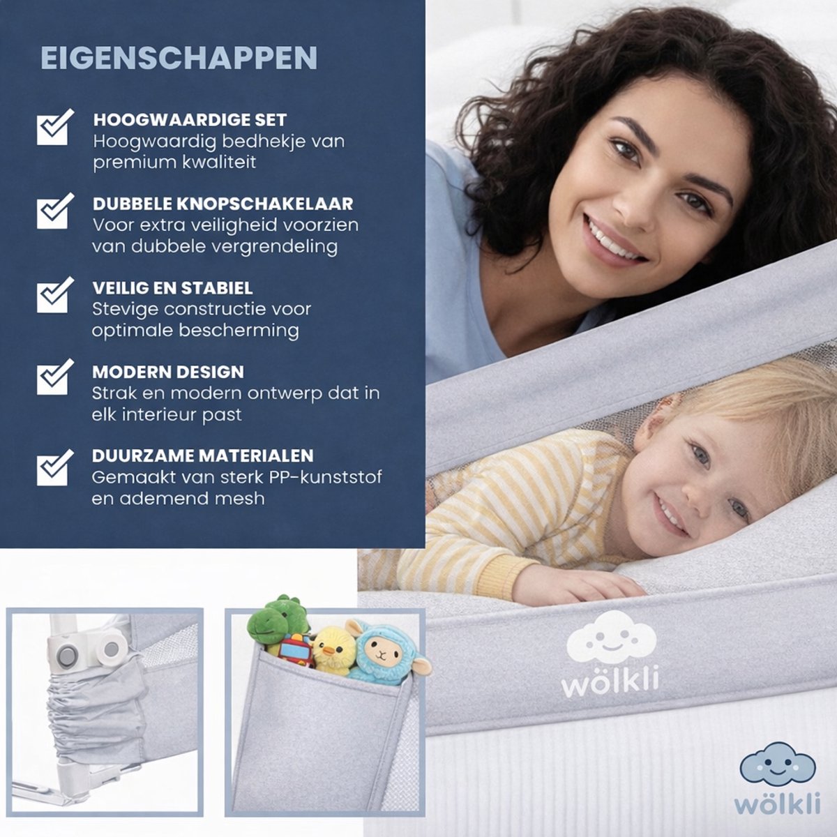 Wölkli Wölkli Bedhekje Kinderbedhek - afbeelding 3