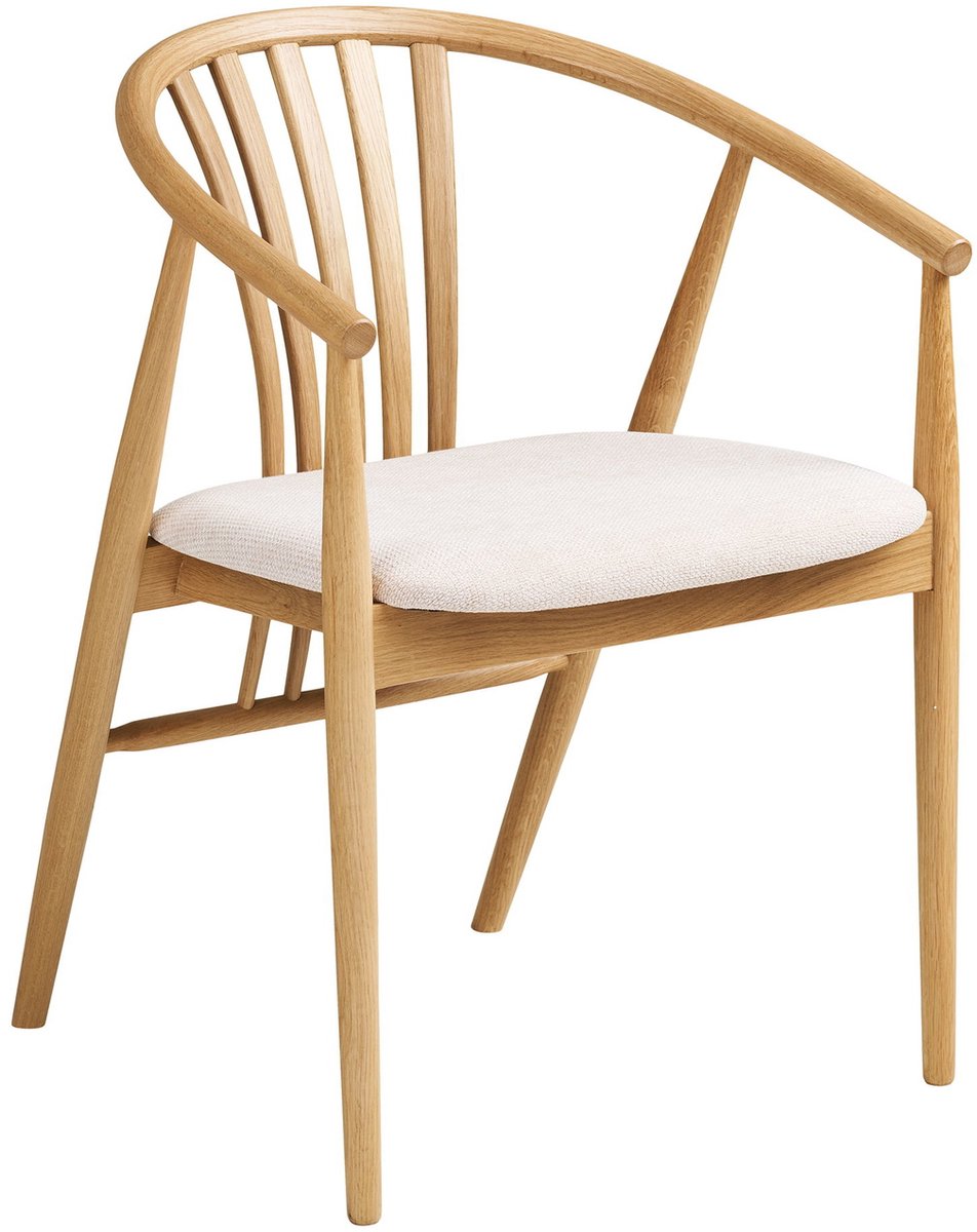 House Nordic Eetkamerstoel Agustin - Naturel/Zand