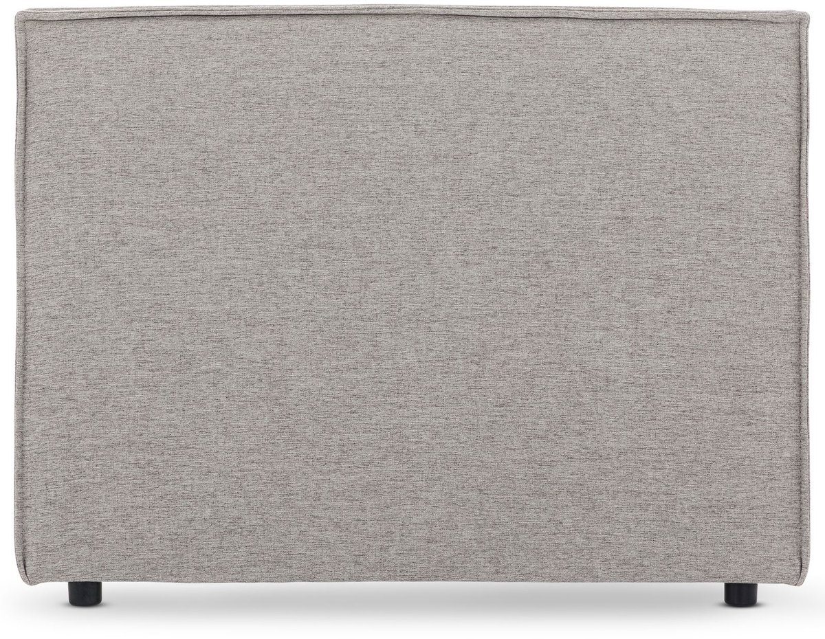 Hoofdbord ANISA gestoffeerd 90cm grijs - elegant bedhoofdbord in gemêleerde look, hoofdbord met stoffen bekleding, duurzaam en comfortabel, bedachterwand - hoofdafbeelding