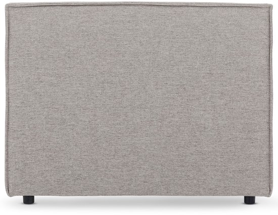 Tête de lit ANISA rembourrée 90 cm gris - élégante tête de lit dans un look chiné, tête de lit avec revêtement en tissu, durable et confortable, panneau arrière de lit - image principale
