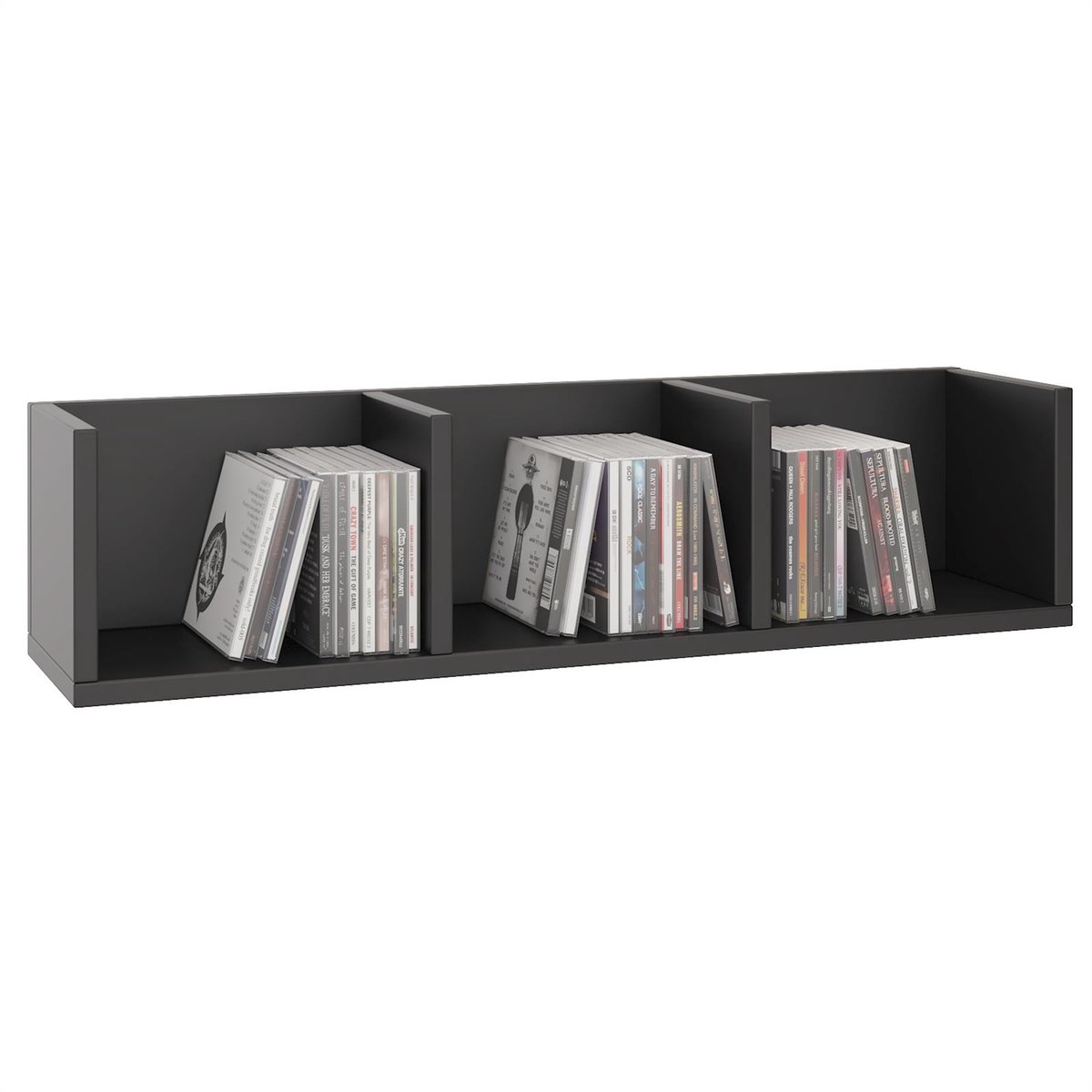 STARS CD DVD plank in zwart