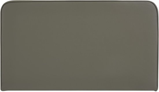 Tête de lit NAOFE rembourrée avec fixation murale gris - tête de lit 120 cm, tête de lit avec revêtement en cuir synthétique pour lit une personne, tête de lit - photo principale