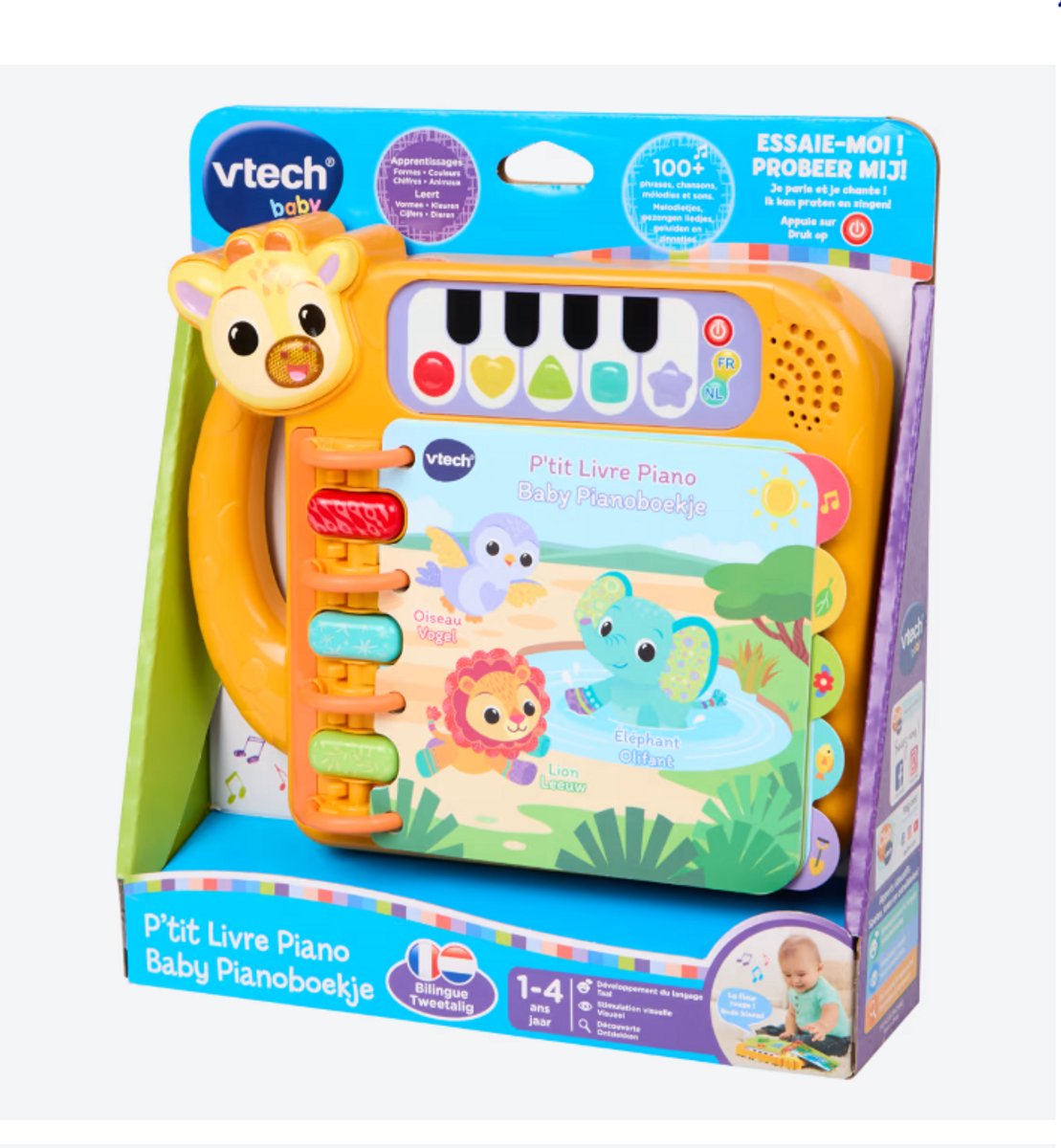 baby pianoboekje Met geluid de VTech en Multicolore – photo du produit