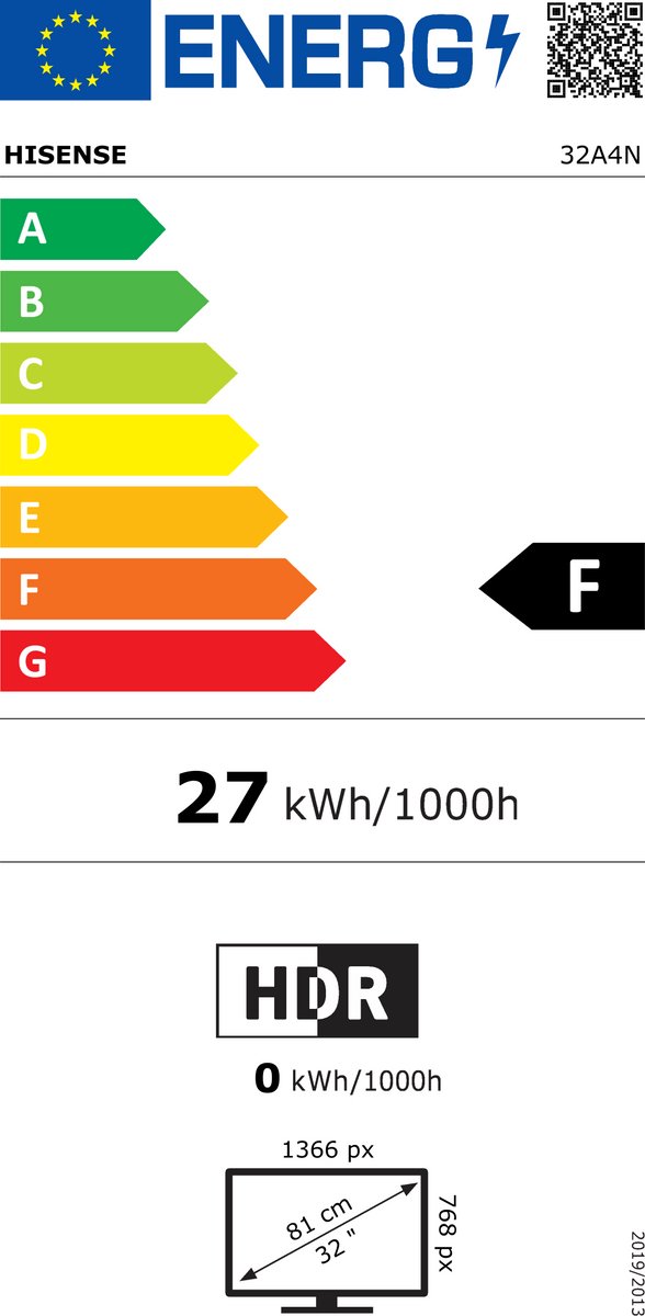 Hisense 32A4N 32 Inch Smart LED TV - afbeelding 2