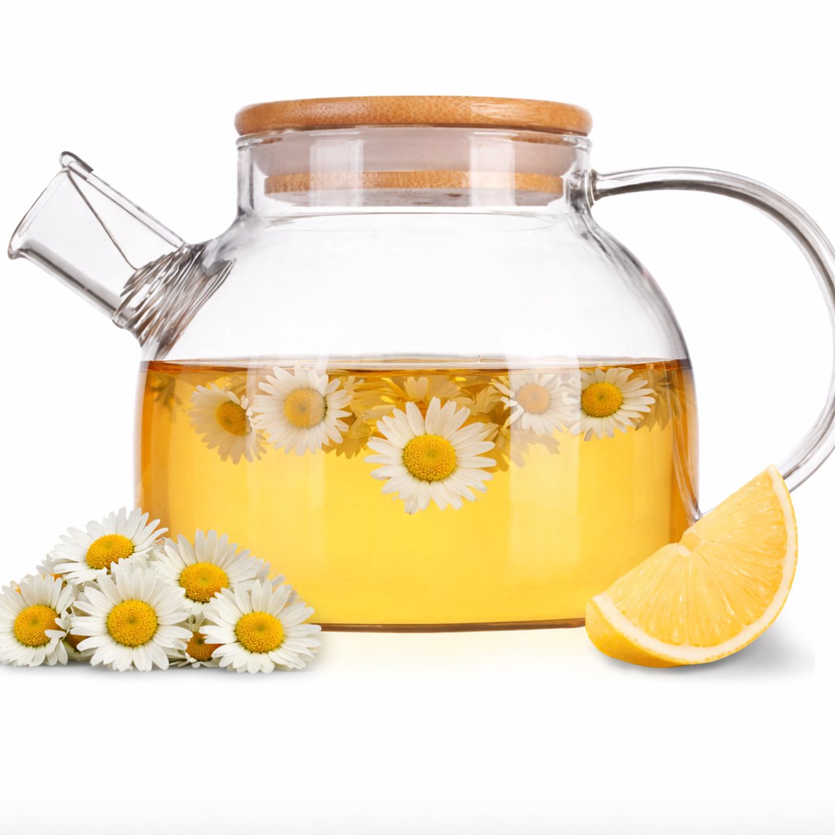 AUM® Glazen theepot met filter - Theekan - 1 liter - Voor Losse Thee & Theebloemen - Teapot - Tea Maker - 1000ML