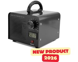 House of Balance HULK Ozon Generator - Ozongenerator 60.000 mg/u – LCD Display - Luchtreiniger tot 300 m² – 120 min Timer – Tegen Geuren, Rook en Schimmel – Huis, Auto en Garage