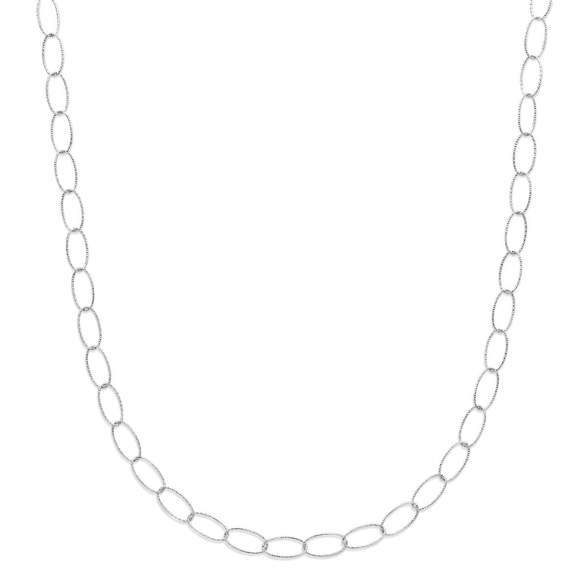 Collier anker gediamanteerd 6,4 mm 45 cm