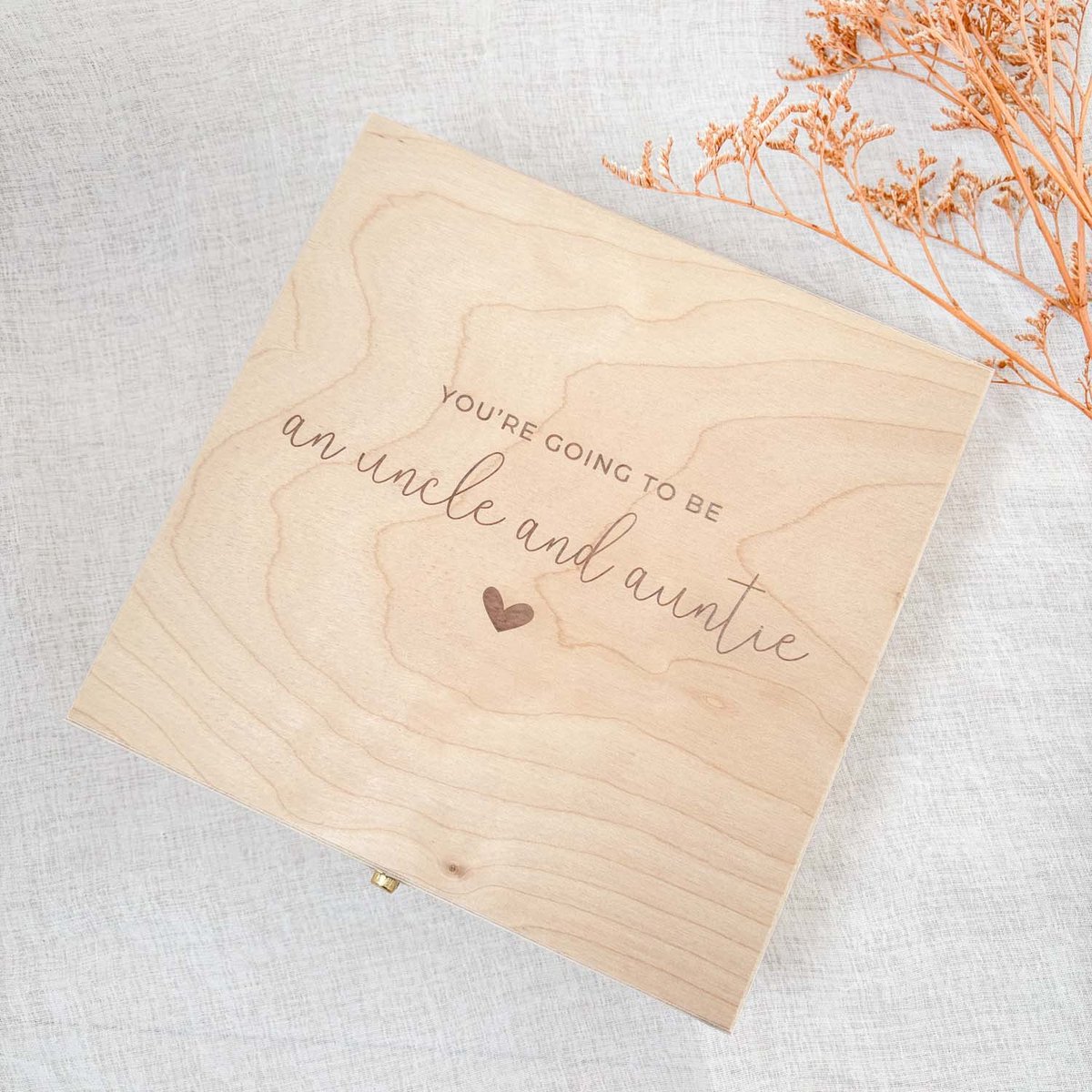 Fien & Feau - Bewaarkistje - you're going to be uncle and auntie - herinneringen