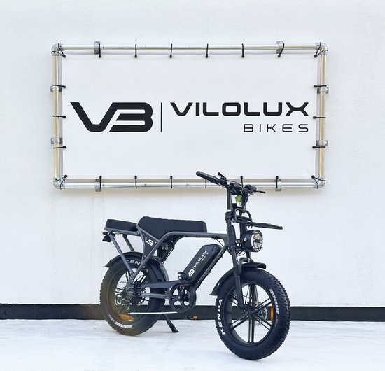 Elektrische Vilolux® fatbike 250W 60 km actieradius, hydraulische remmen, 20×4 inch banden, legaal, 2 jaar garantie