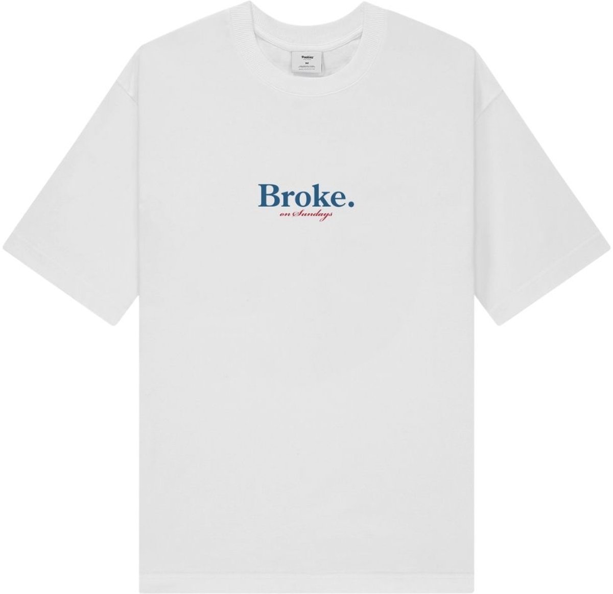 POCKIES Broke Tee Polo's & T-shirts Heren - Polo shirt - Wit - Maat L