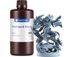 Anycubic Standard Resin Grijs 1KG – UV Resin met Hoge Precisie voor LCD/DLP/SLA 3D Printers