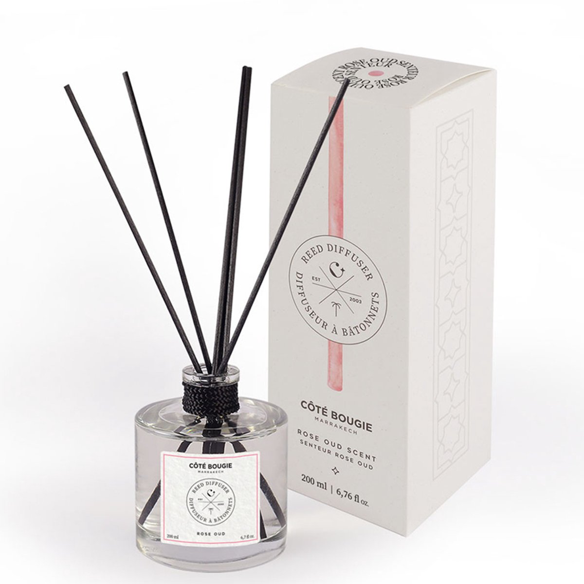 Côté Bougie geursticks Rose/Oud 500 ml