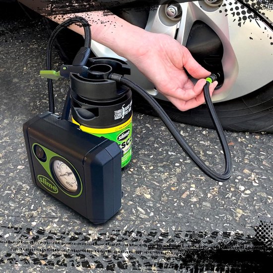 Reparatieset voor Platte Banden - Noodkit met Bandenpomp en Afdichtmiddel - 12 Minuten Oplossing voor Auto's van Merkloos — afbeelding 2