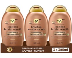 OGX Conditioner Ever Straight Brazilian Keratin Smooth 385ml
