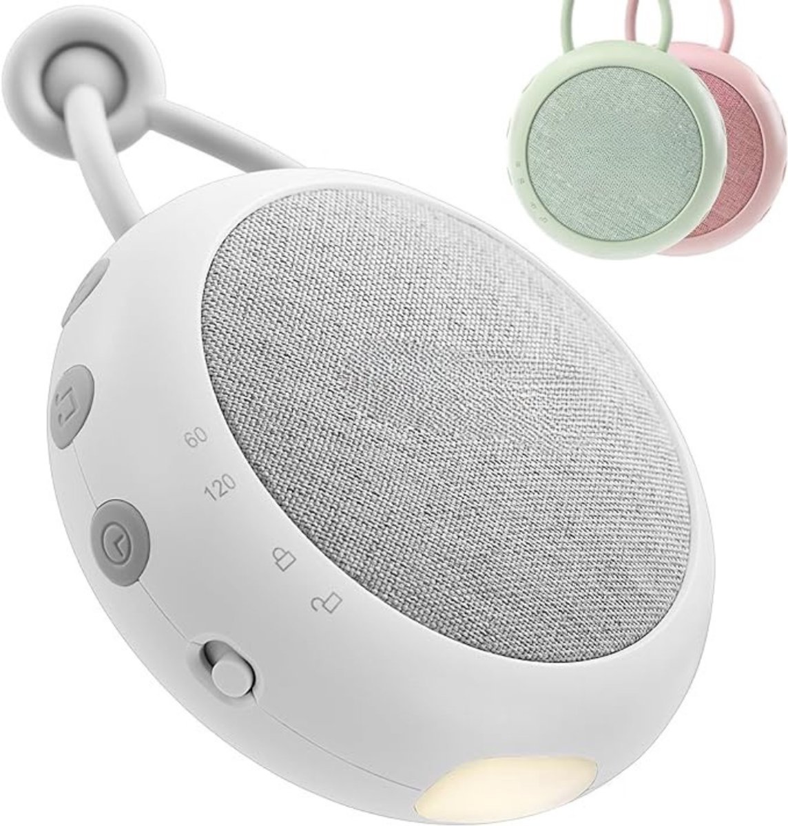 DYNA® Witte Ruis Machine - White Noise Machine - White Noise - Compact - Nachtlampje - Wit - 12cm x 10cm x 5cm