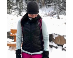 Gløde Verwarmde Bodywarmer Dames XXL – Elektrisch Verwarmd Vest met Powerbank – 5 Warmtezones – CE Veilig & Oververhittingsbeveiliging – Wasbaar – Tot 6 uur Warmte