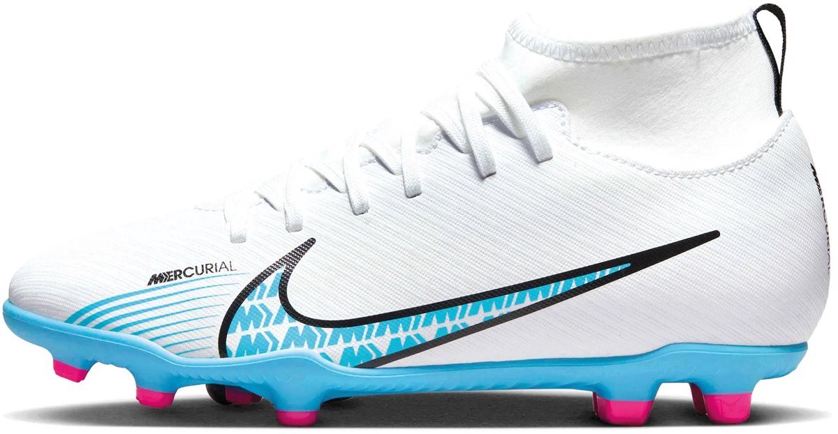 Nike Superfly 9 Club FG/MG - Voetbalschoen - Wit/Blauw/Roze - Maat 32 - Unisex