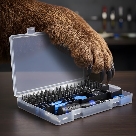 Brute Strength - 161 delige Precisie Schroevendraaierset Magnetisch - Universeel - Gereedschapset- Schroevendraaiers - Torx bitset - Mini schroevendraaier voor horloge en brillen