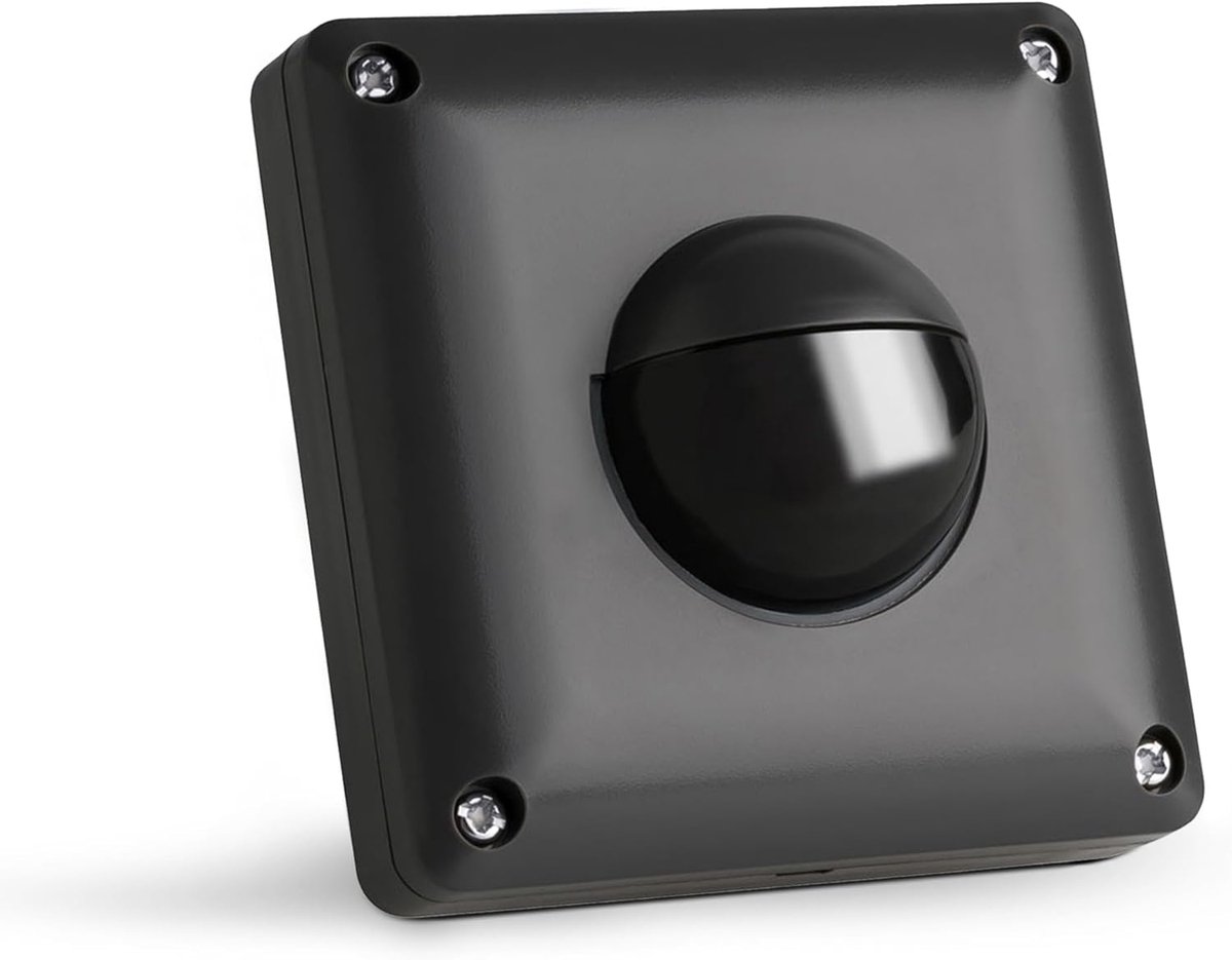 Programmeertbare Infrarood Bewegingsmelder voor Buiten - LED Geschikt, Wandmontage, IP65 Bescherming