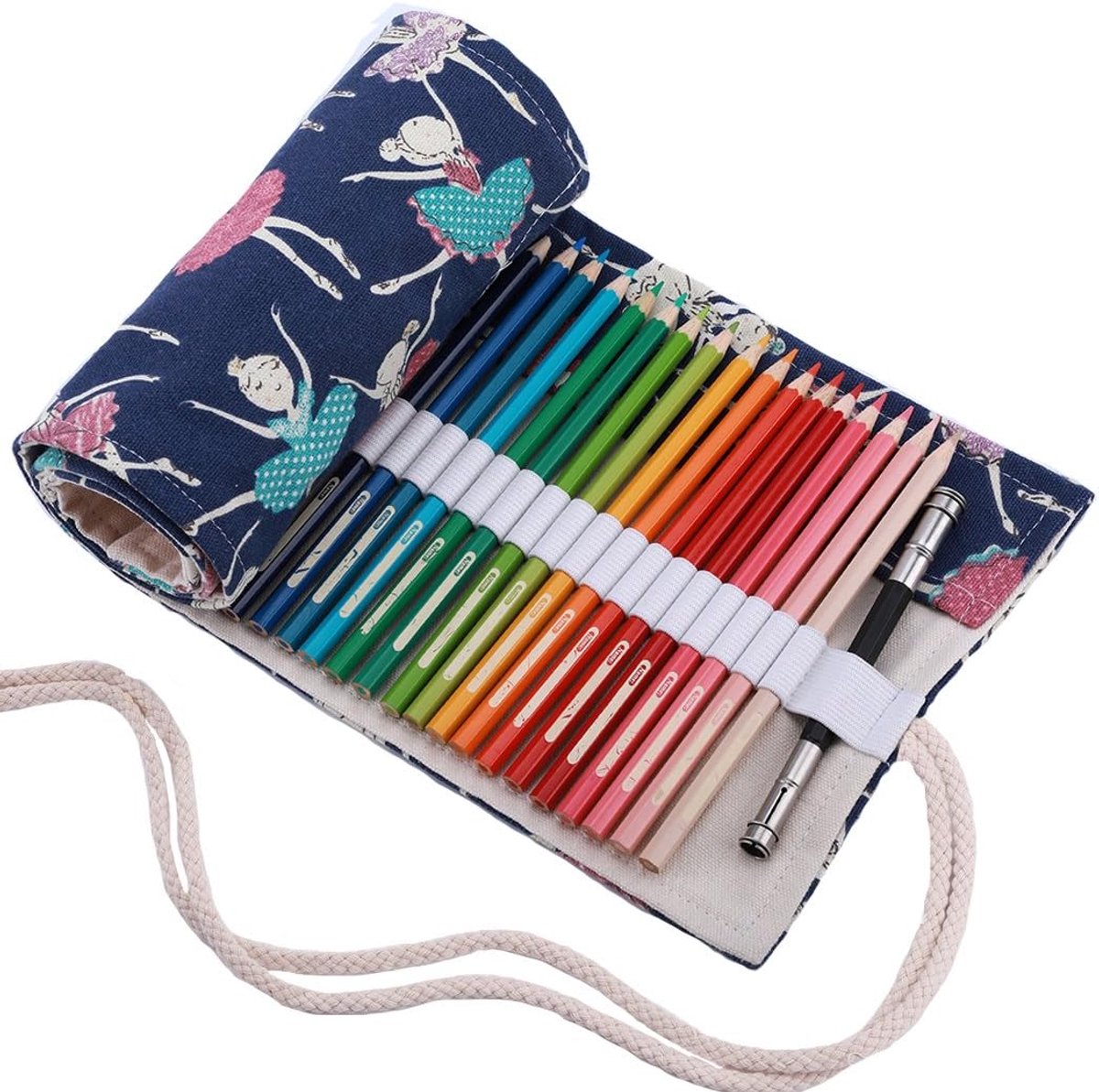 Duurzame Handgemaakte Pencil Etui - Opbergtas voor Gelpennen en Kleurpotloden