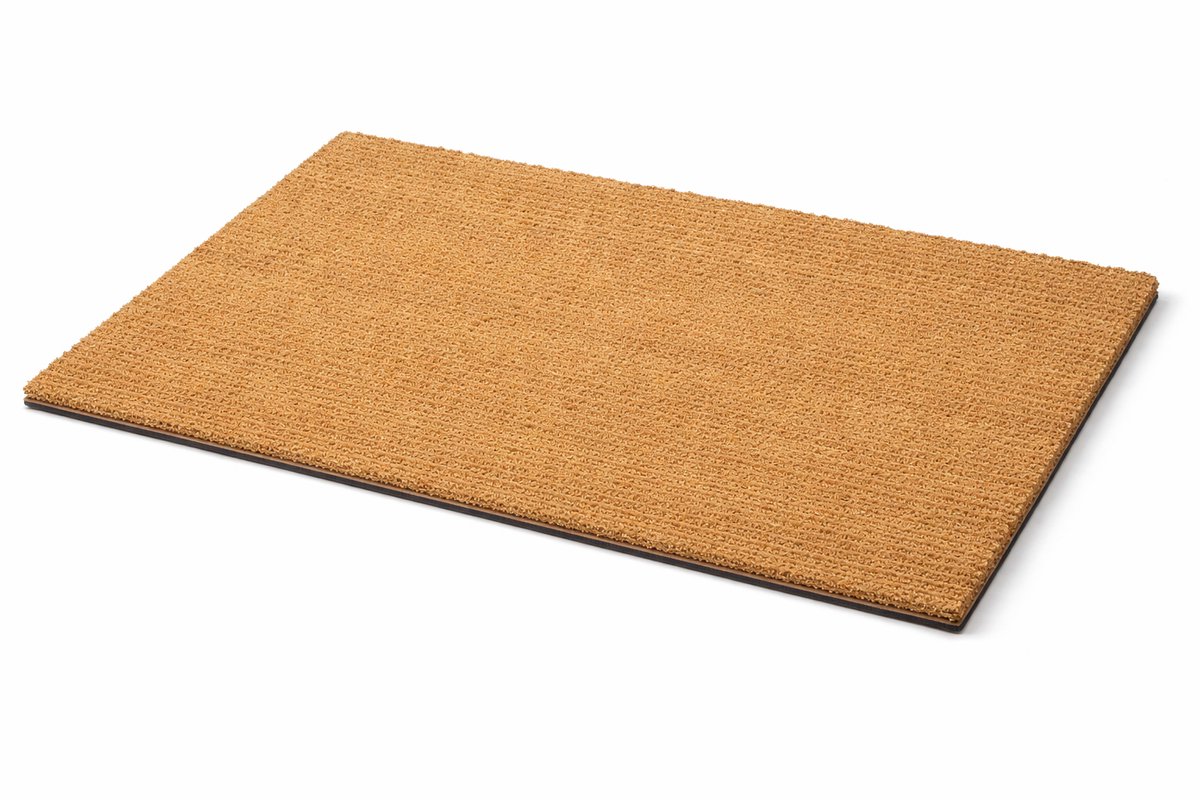 Kokos Deurmat 50x80 cm – Naturel – Antislip Latex Onderkant – Rechthoekige Schoonloopmat voor Binnen