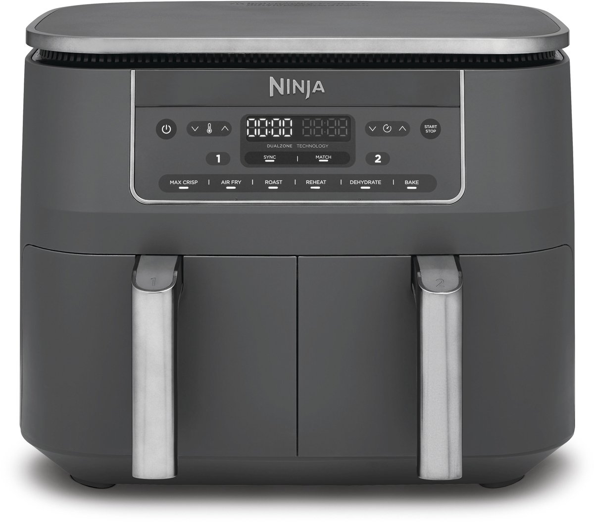 Ninja Dubbele Airfryer XXL - 7.6 L - Nieuw 2026 Model - 40 tot 240 Graden - 2470 W Vermogen - Dual Zone Technologie - DZ300EU — afbeelding 1