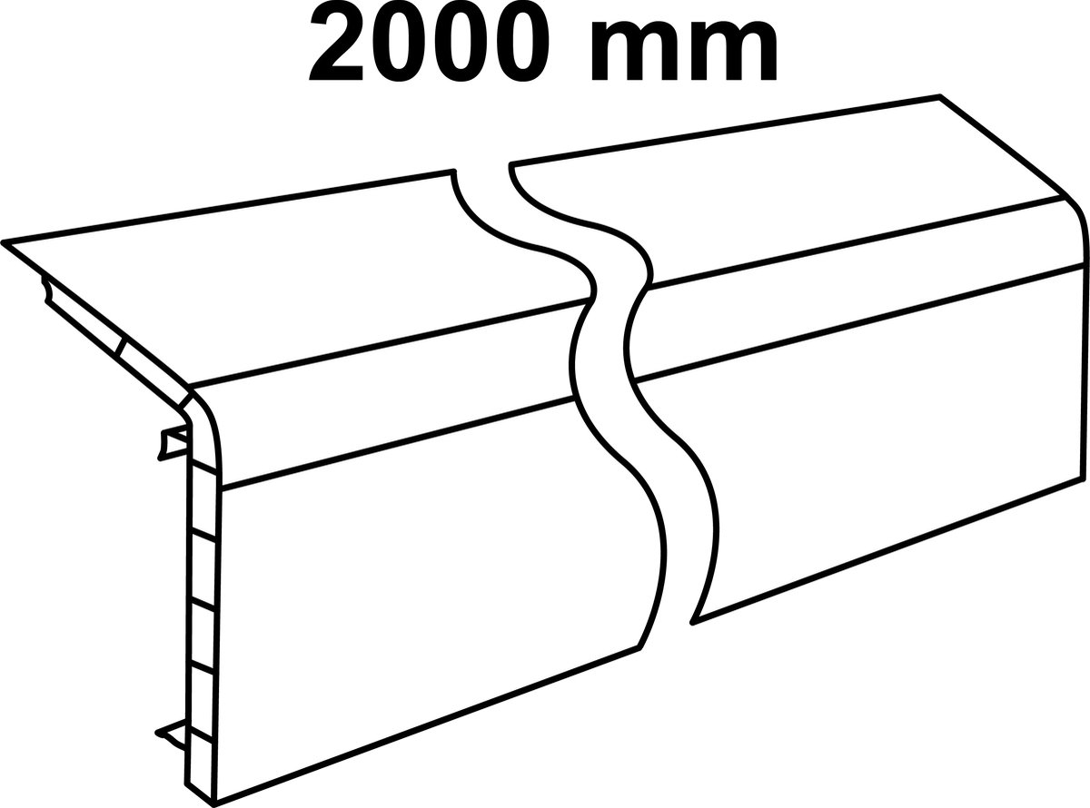 KIRCHHOFF plint, aswit, 2000 mm