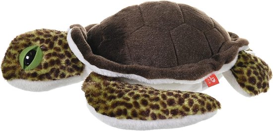Groene Zeeschildpad Pluche knuffeldier 30 cm - educatief en leuk speelgoed voor kinderen — afbeelding 2