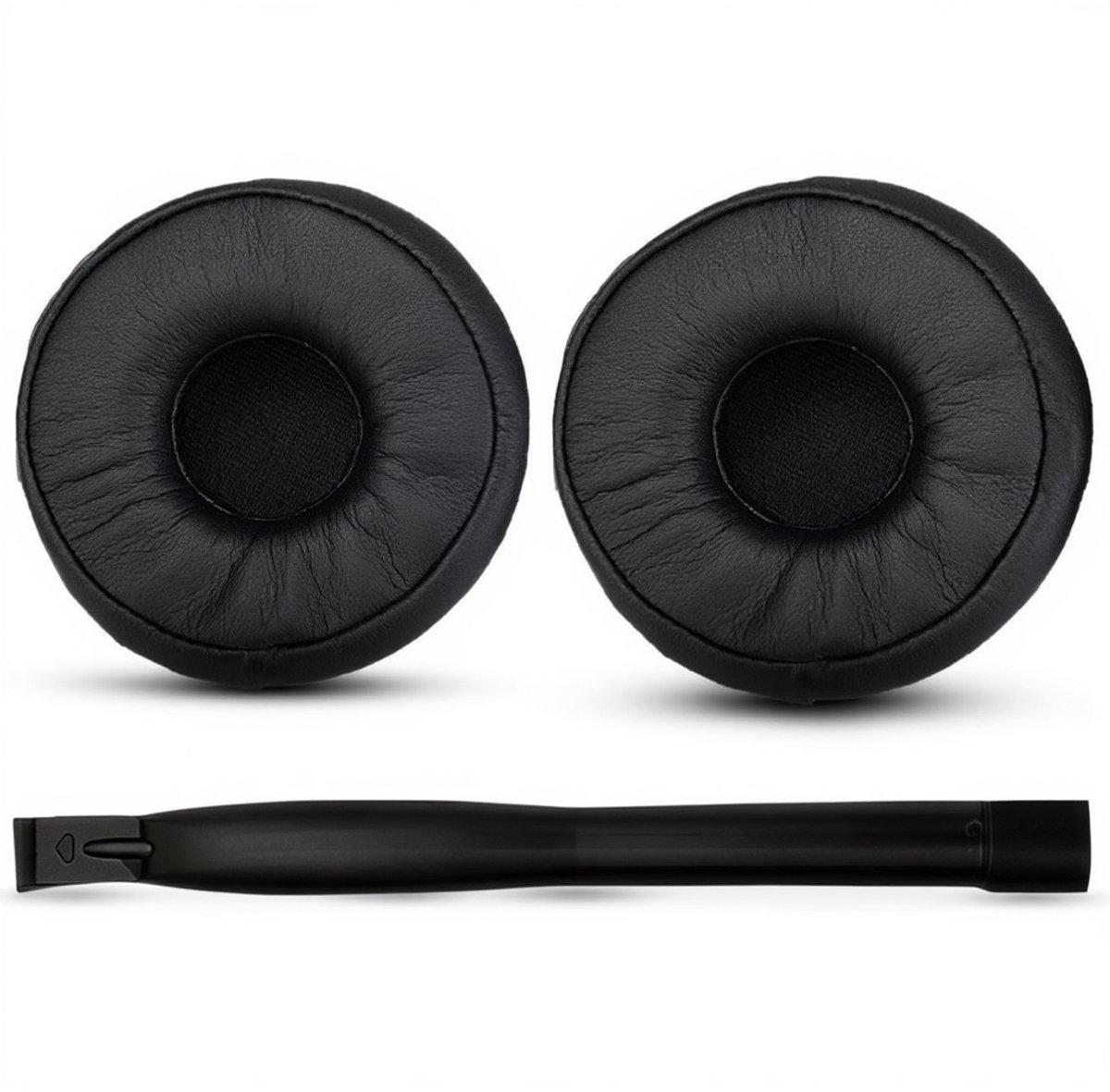 Vervangbare Oorkussens voor de AKG N60NC Wired - Proteïneleer met Traagschuim - Zwart
