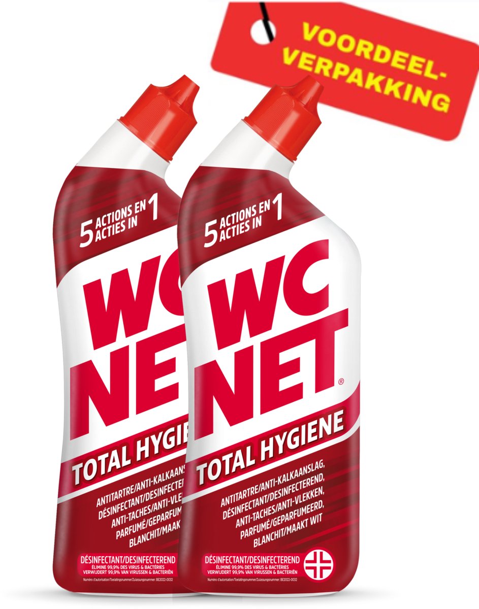 WC Net Total Hygiëne - WC Reiniger - 2x 750 ml