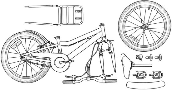vidaXL - Kinderfiets - 20 - Inch - voor - 6-11 - jaar - oud - Wit van VidaXL — afbeelding 3