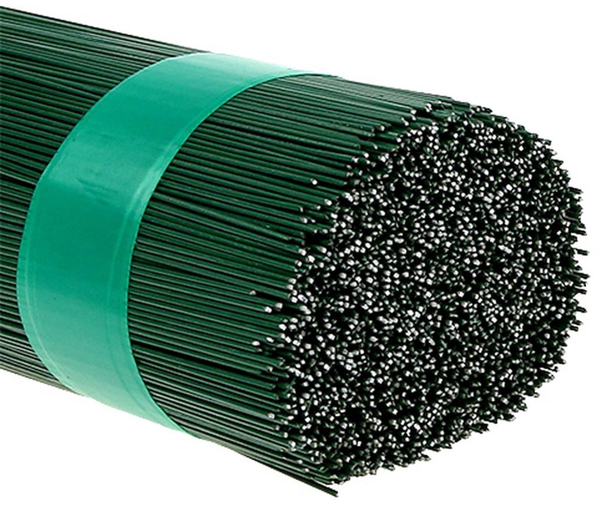 Insteekdraad groen geverfd 0,8/400 mm 2,5 kg