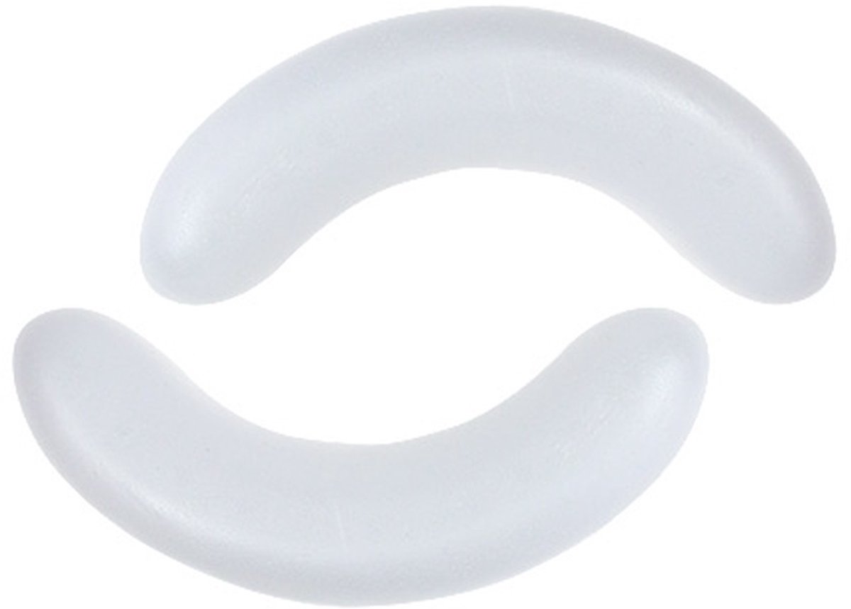 Polystyreen halve maan L25cm B6cm 2st, 2 Stück