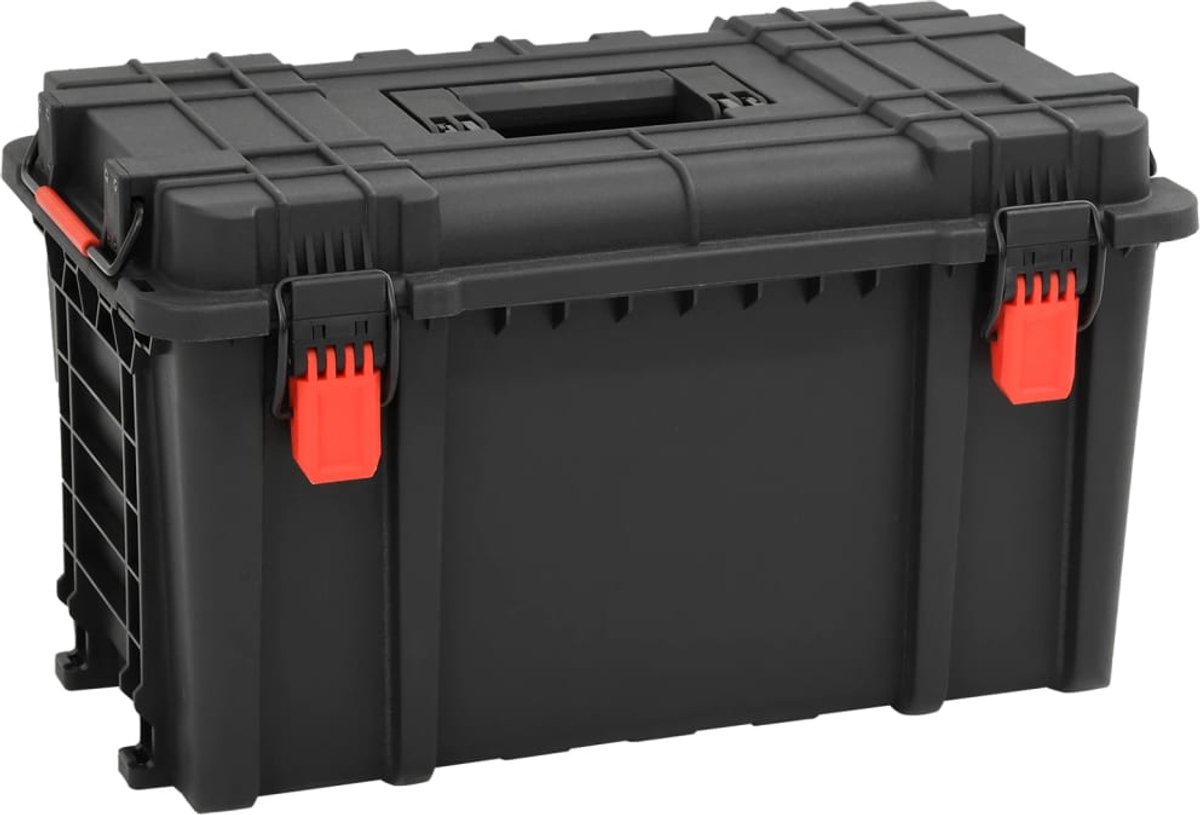 vidaXL - Flightcase - draagbaar - 57x35x32,5 - cm - PP - zwart