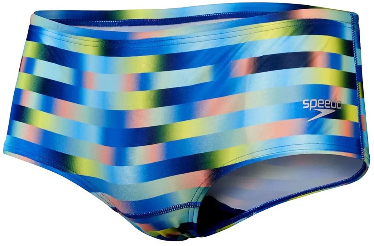 Speedo Zwemslip 14cm Allover Digi Blauw/Groen — afbeelding 3