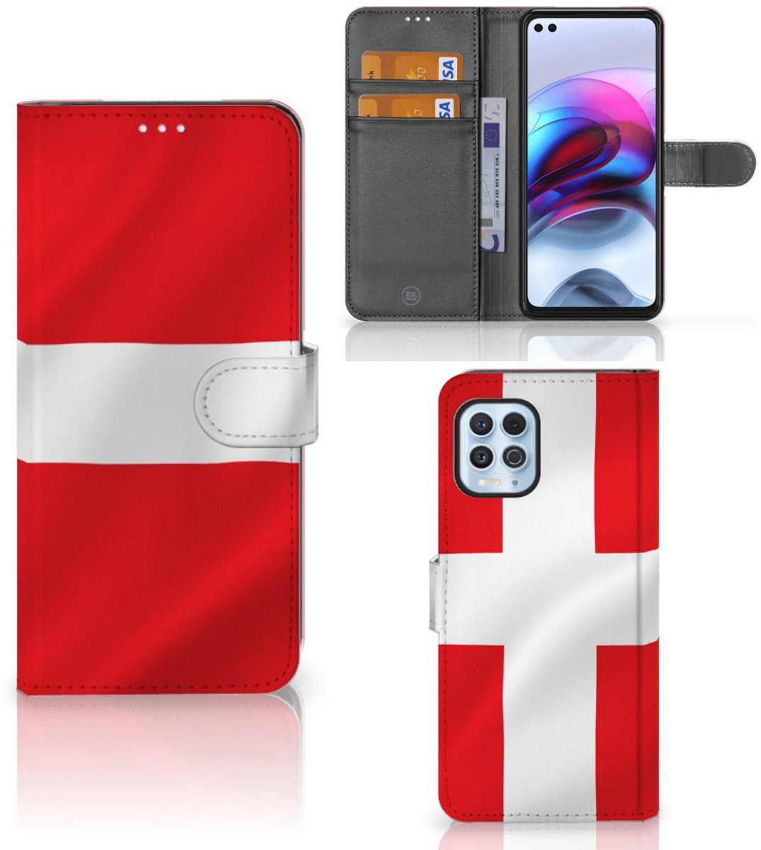 Motorola Moto G100 Bookstyle Case Denemarken