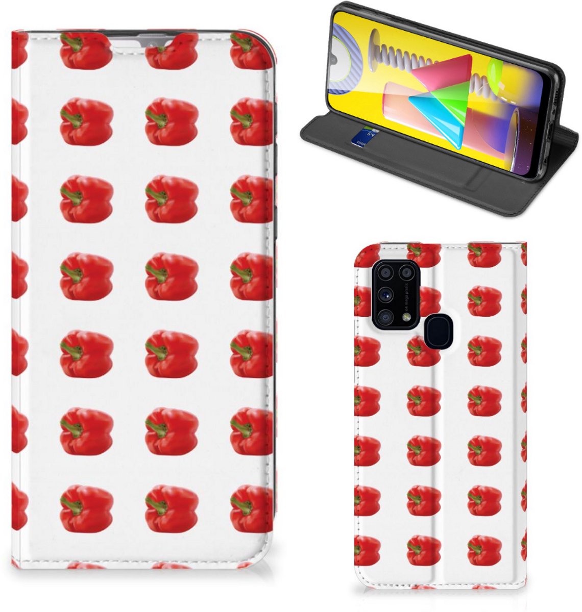 Samsung Galaxy M31 Flip Style Cover Paprika Red