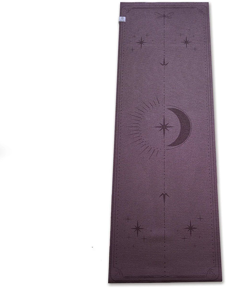 Love Generation - Love Yogamat - Align with the Stars - Aubergine Paars