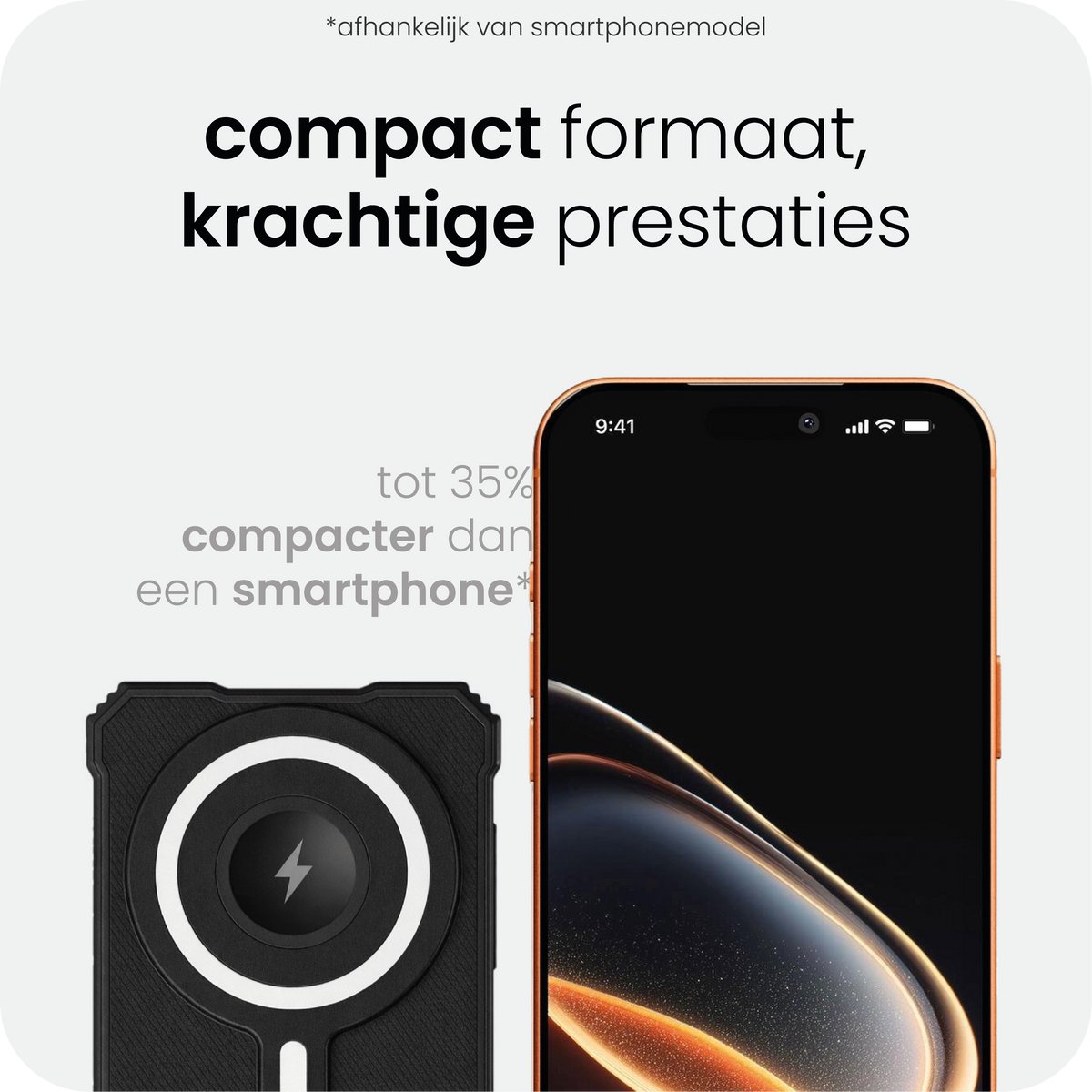 SYVOX Solar Powerbank 10.000 mAh Draadloos & Snelladen Zwart - afbeelding 3