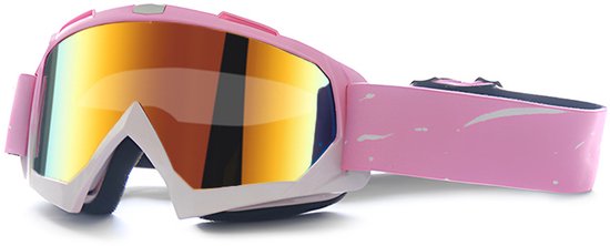 Skibril-Dames-Roze-Over-The-Glasses-OTG-Brildrager-UV400-Bescherming-Sneeuwbril-Uniseks-Ski-Snowboard