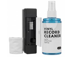 BLU LP Schoonmaakset - Incl Extra Vloeistof & reinigingsdoek - Vinyl Cleaning Kit - Platenborstel - Platenreiniger - Antistatisch - LP Borstel - Platen Schoonmaakset - Vinyl Borstel - Vinyl Reiniger - LP Reiniger